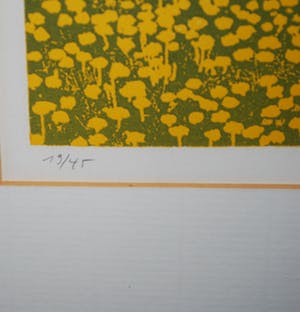 Elmar Gille - zomers landschap - kleurets - oplage 45 kopen? Bied vanaf 45!