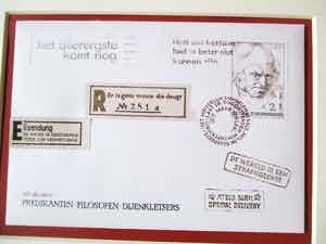 Ton de Laat - Aquarel Schopenhauer verkocht voor € 60!