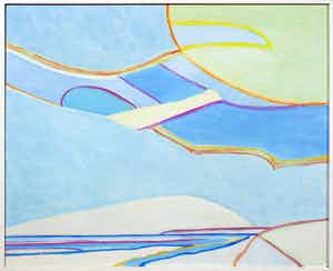 Paul Overhaus - Olieverf op board, Wolkenvelden - Ingelijst verkocht voor € 100!