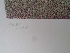 Meike Sund - Mannen op een bankje in hete bos. kopen? Bied vanaf 25!