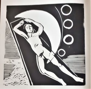 Gene Eggen - Linosneden van Gène Eggen en gedichten van Emmy Swerts kopen? Bied vanaf 20!