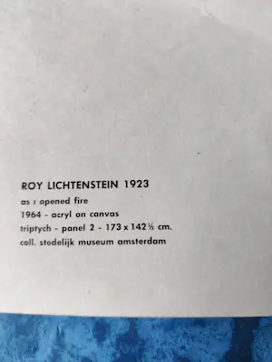 Roy Lichtenstein - As I opened fire kopen? Bied vanaf 175!