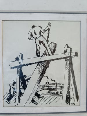 Buy Frans Masereel - Oost indische inkttekening? Bid from 180!