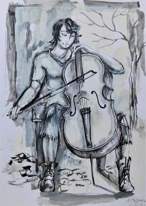 Natia Antadze - "Cellospieler " kopen? Bied vanaf 1!