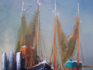 Ernest Paul Denis - Vissersschepen voor anker. kopen? Bied vanaf 50!