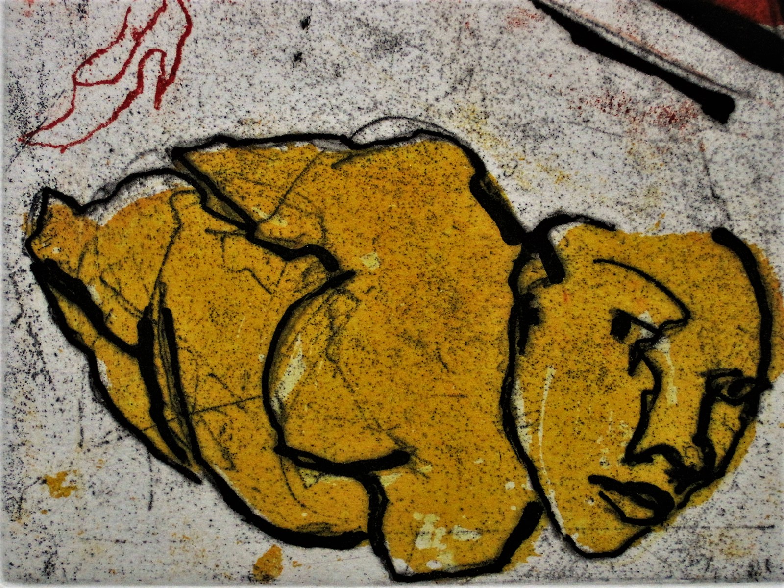 Amanda Faulkner - Intrigerende Grafiek "self regard 1993" gesigneerd kopen? Bied vanaf 1!