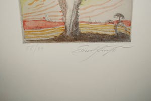 Ernst Fuchs - Daphne - Ets met aquarel - 1973(!) kopen? Bied vanaf 150!