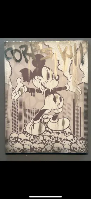 Dillon Boy - Corporations Kill / Mickey mouse graffiti dismaland VS banksy kaufen? Bieten Sie von 250!