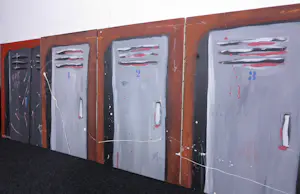 Selwyn Senatori - 5 werken in gemengde techniek op doek, Lockers kopen? Bied vanaf 400!