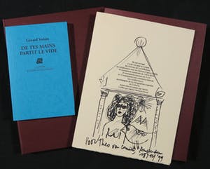 Corneille - Portfolio met originele tekening, De tes main partit le vide kopen? Bied vanaf 1!