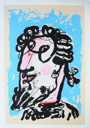 Markus Lüpertz - Mozart verkocht voor € 600!