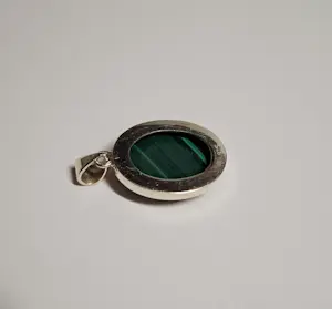 Nieuwe zilveren hanger met malachiet kopen? Bied vanaf 60!