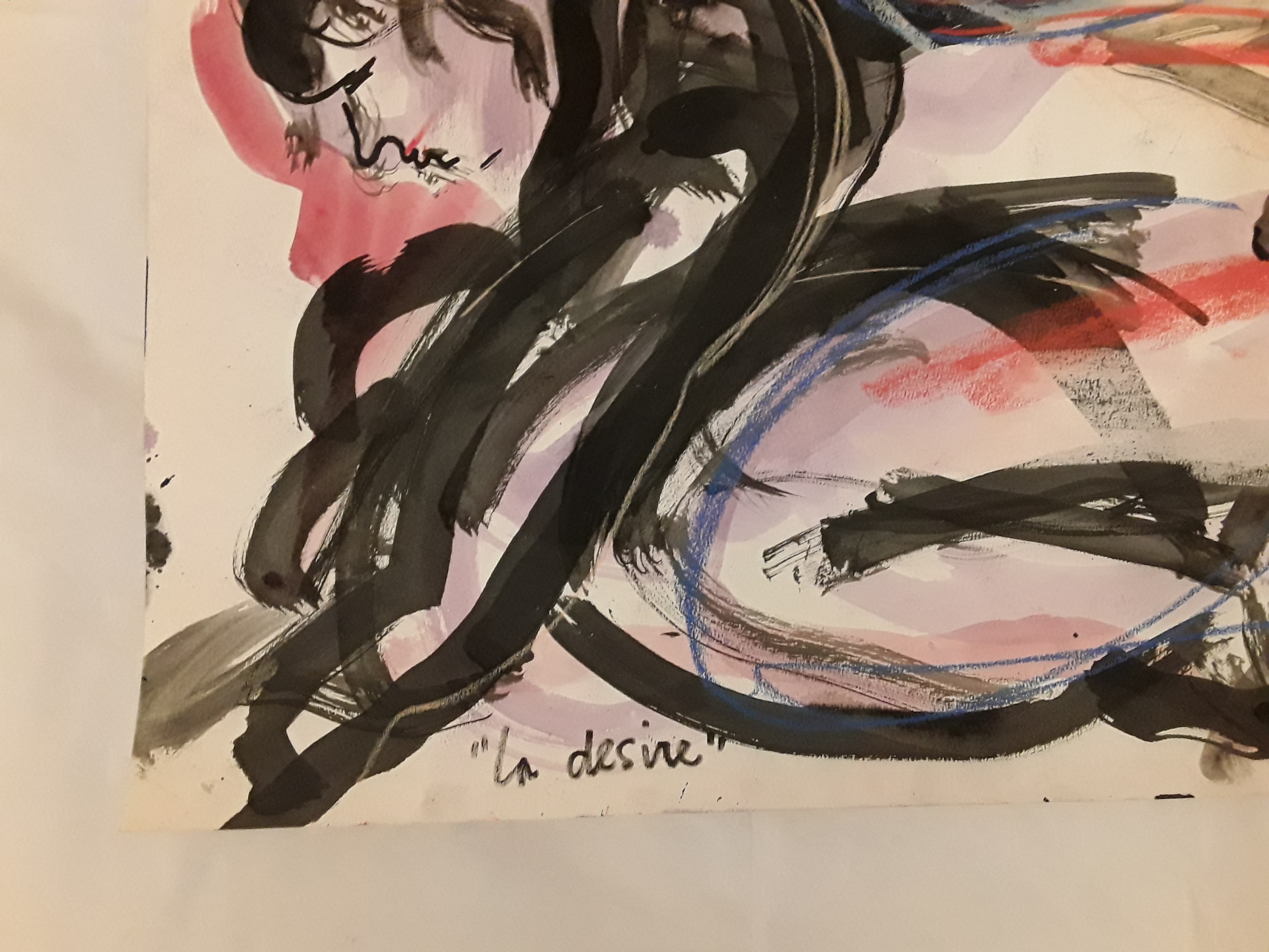 Arien Winkel - Spuitbus,pastel,acryl,titel la Desiree. kopen? Bied vanaf 15!