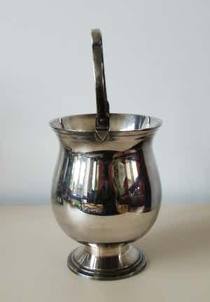 Verzilverde Art Deco ijsemmer verkocht voor € 1!