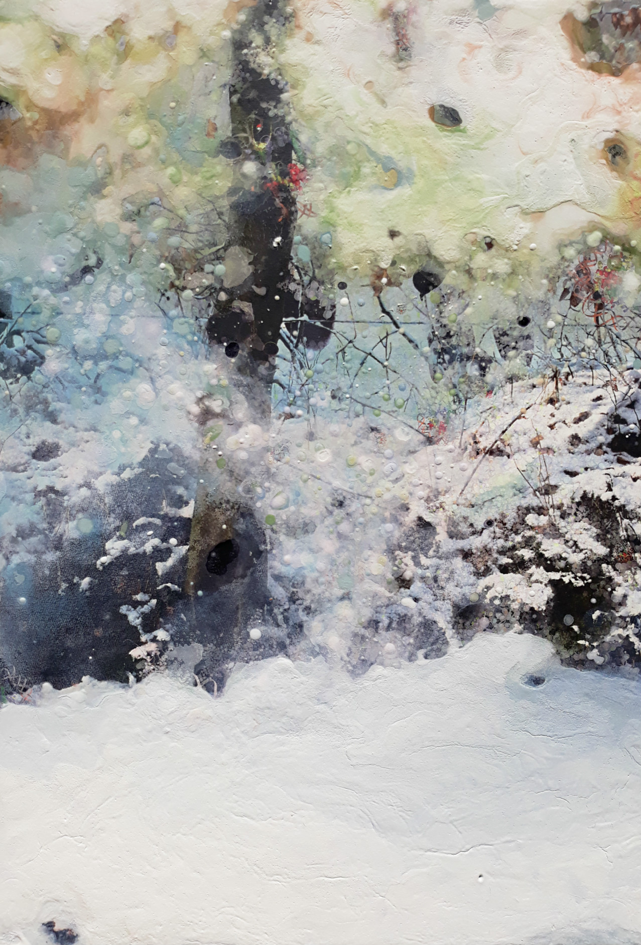 Robert Wevers - Specht, acrylverf en inktjet op aluminium verkocht voor € 375!