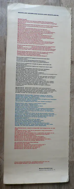 Simon Vinkenoog - Gedicht - 1978 kopen? Bied vanaf 1!
