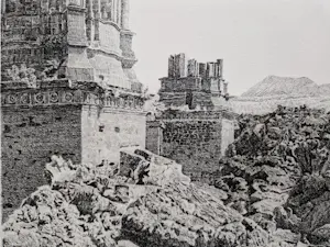 Han van Hagen - Fraai gedetailleerde droge naald Ets "Paricutin-vulkaan Mexico" gesigneerd kopen? Bied vanaf 48!