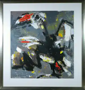Nico Molenkamp - Zeefdruk, Vogel - Ingelijst (Groot) verkauft für € 150!