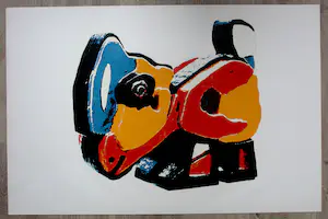 Karel Appel - Zeefdruk: "De kip" kopen? Bied vanaf 175!