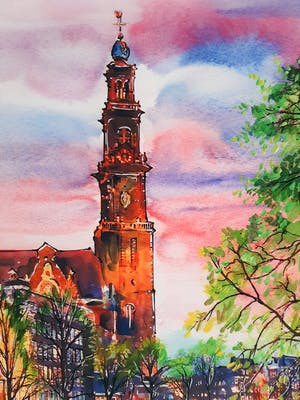 Elena Polyakova - Westerkerk in Amsterdam kopen? Bied vanaf 99!