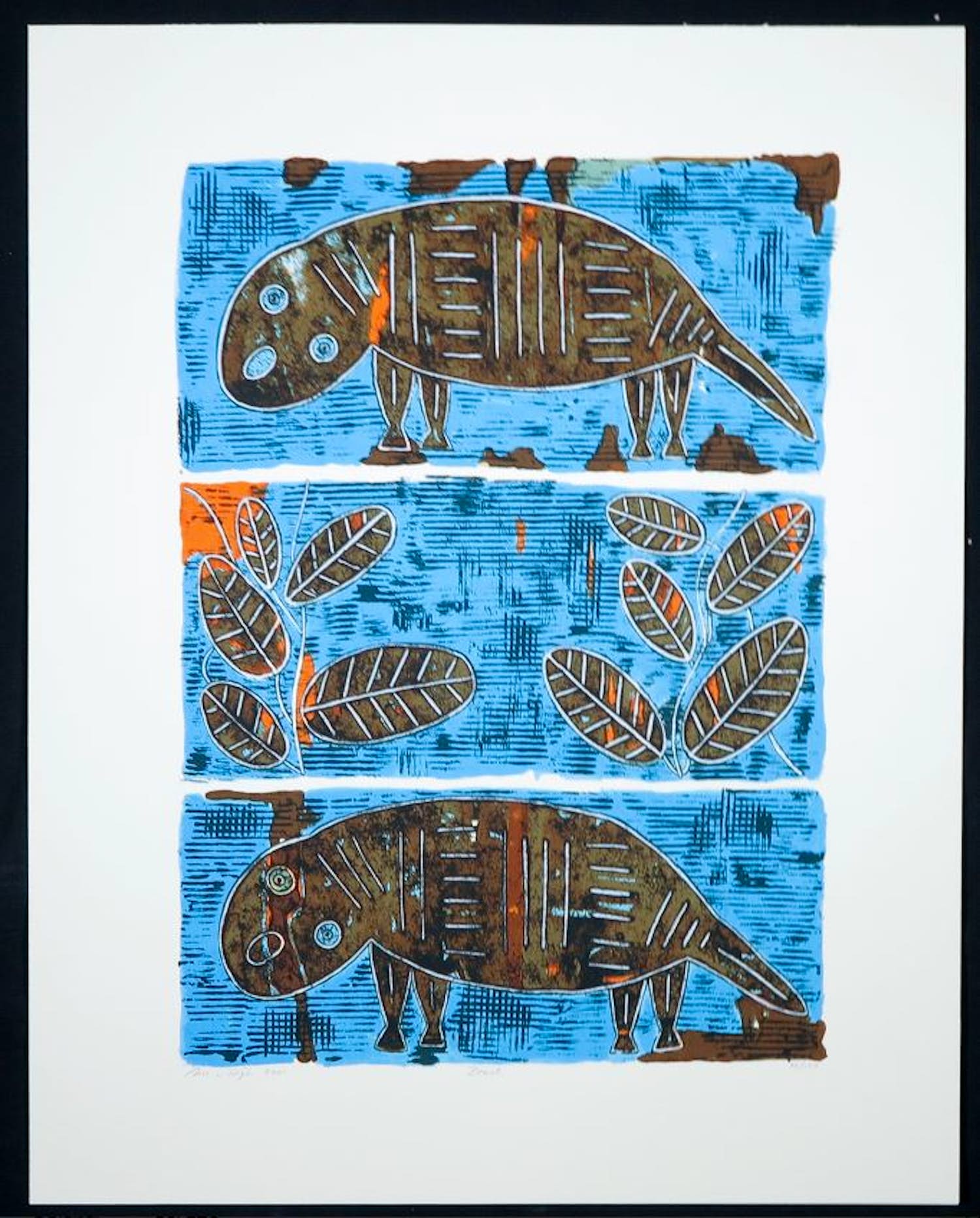 Ans van Dijk - E22098 Zeefdruk, Beast - Ingelijst kopen? Bied vanaf 20!