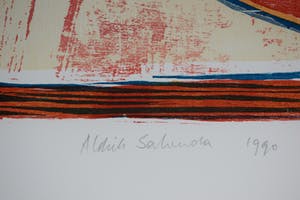 Aldrik Salverda - litho voor de Gelderse Grafiekmap uit 1990 kopen? Bied vanaf 35!