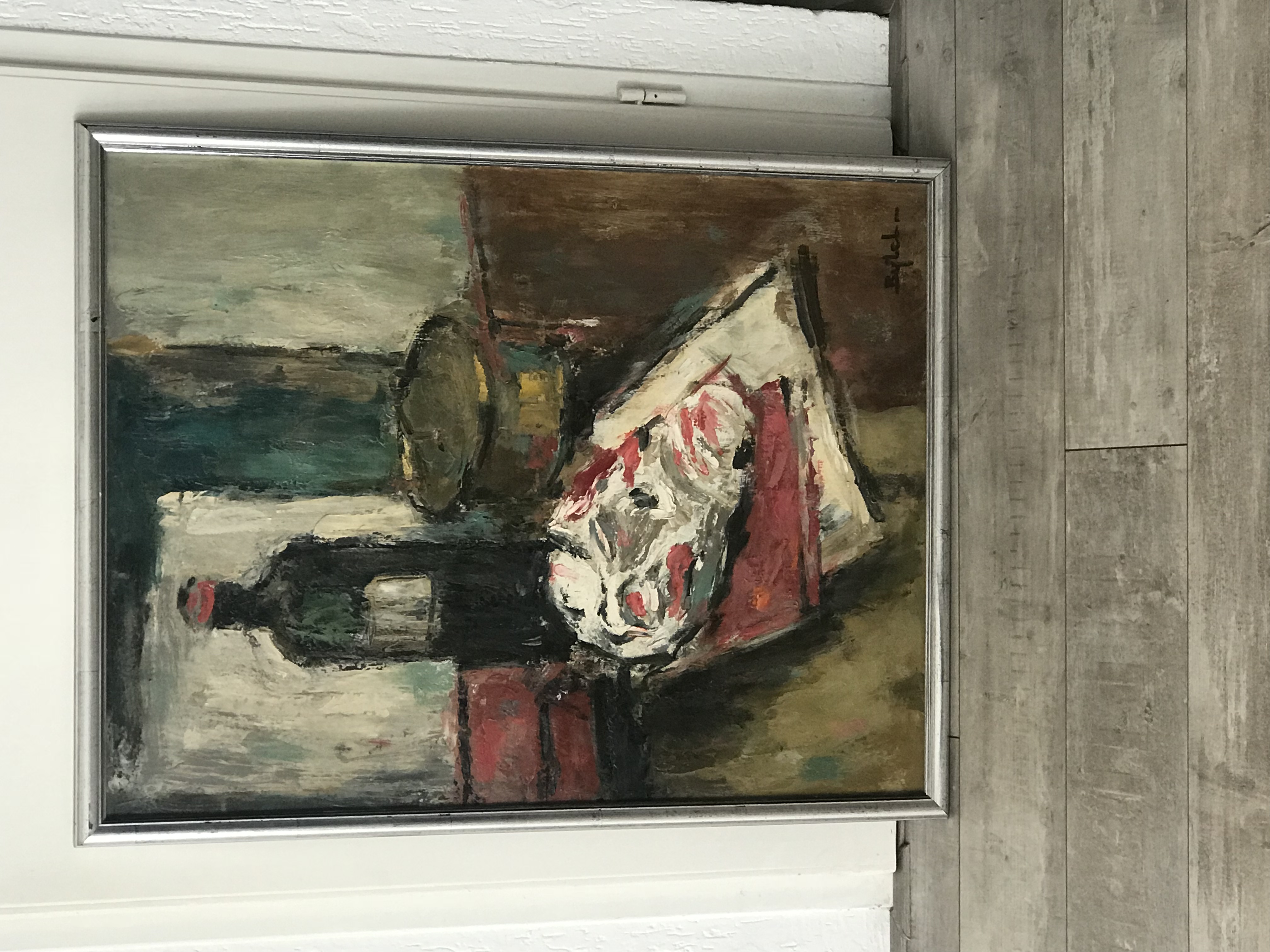 Jacobus Bijtel - Stilleven van fles, boek en masker kopen? Bied vanaf 95!