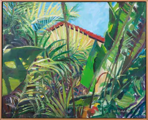 Liz Strick - Olieverf op doek, House in the Rainforest - Ingelijst kaufen? Bieten Sie von 35!