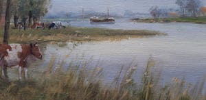 Jan Ernens - landschap met koeien. kopen? Bied vanaf 80!