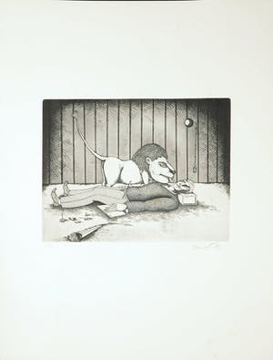 Jan Budding - Pieter Bijwaard e.a, map met 10 etsen van diverse kunstenaars kopen? Bied vanaf 200!