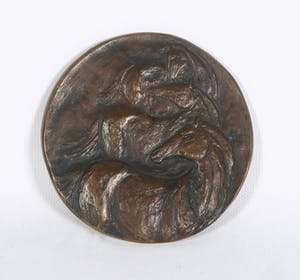 Carla Klein - Bronzen penning, Trojka (ode aan Franz Marc) kopen? Bied vanaf 40!