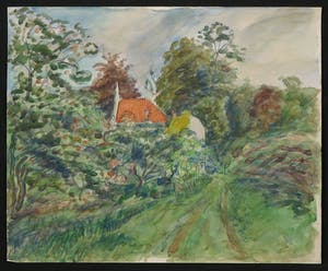 Jan Sluijters (jr.) - Aquarel, Landschap kopen? Bied vanaf 60!