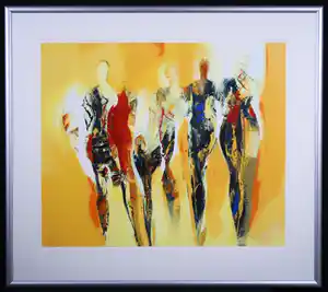 Peter Meijer - Zeefdruk, Oqives - Ingelijst (Groot) Galerieprijs €850 verkocht voor € 144!