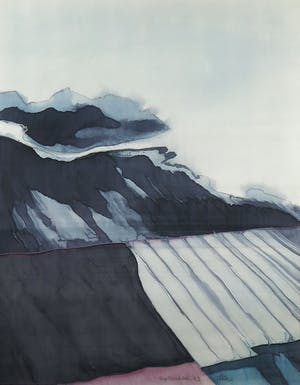 Ella Steenmeijer - Aquarel op zijde, Zonder titel - Ingelijst kopen? Bied vanaf 20!