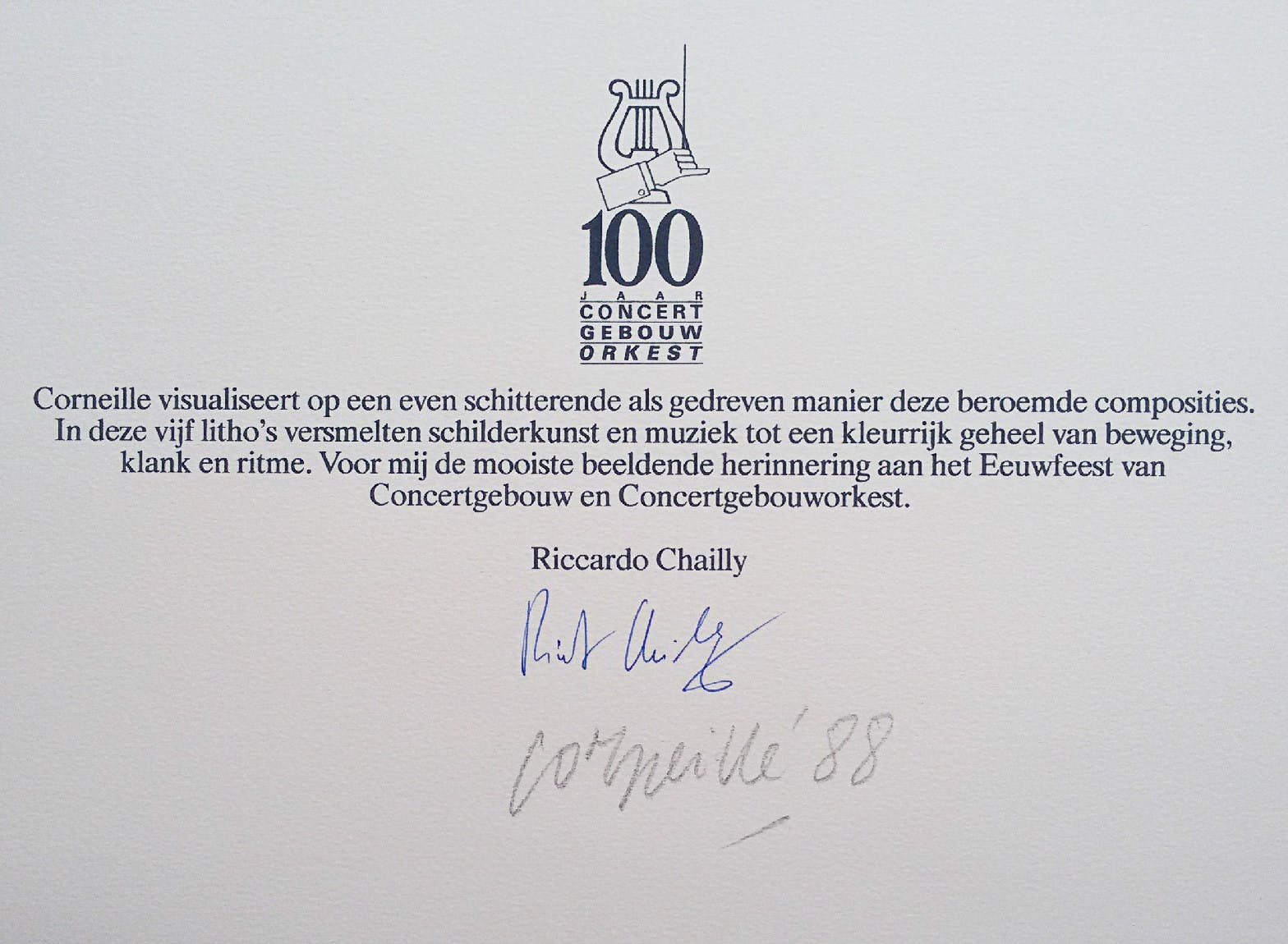 Corneille - Complete “100 jaar Concertgebouw” portfolio met 6 zeefdrukken kopen? Bied vanaf 1000!