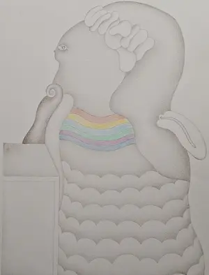 Buy Jörg Remé - Regenboogmeisje - gesigneerde litho? Bid from 49!