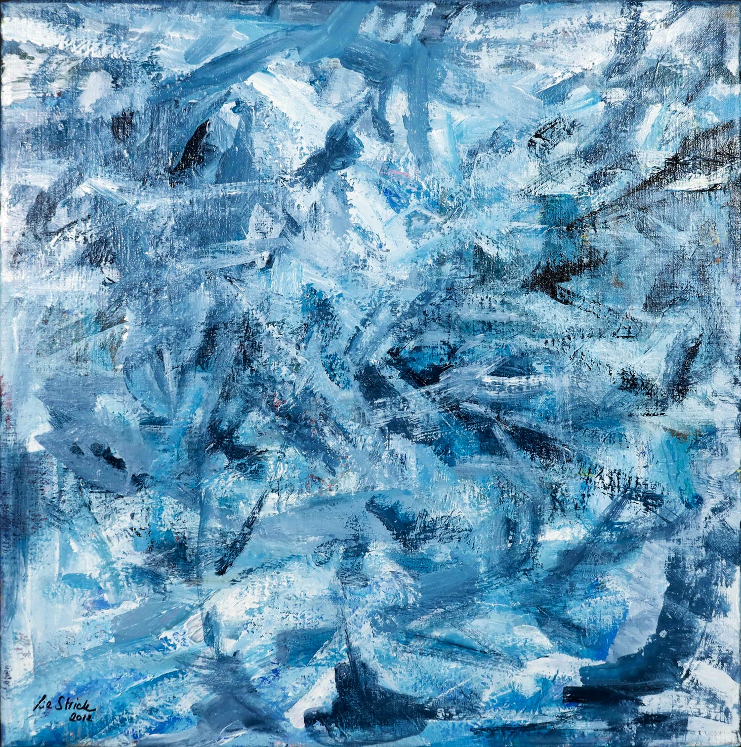 Liz Strick - Acryl op doek, On thin ice kopen? Bied vanaf 1!