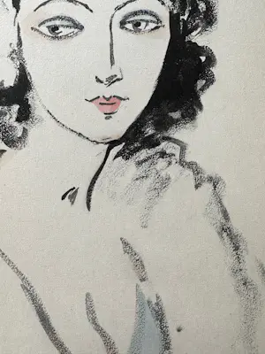 Kees van Dongen - Pochoir - Portrait de femme kopen? Bied vanaf 875!