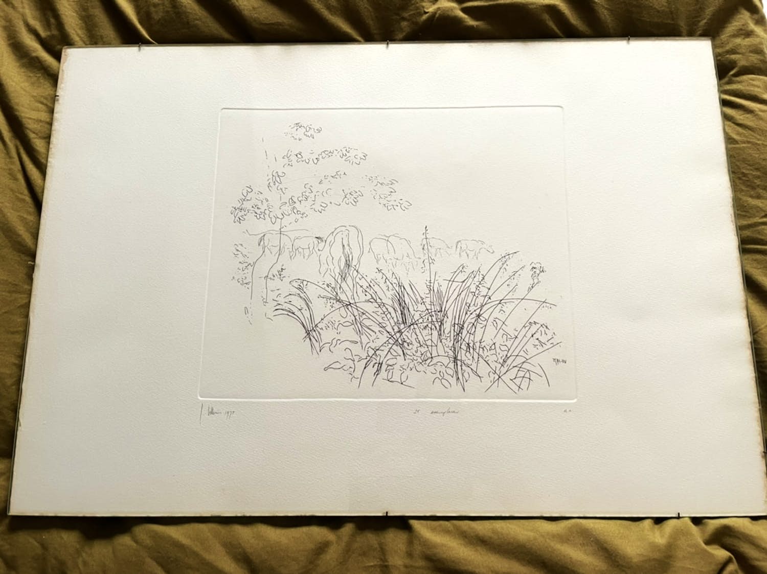 Jaap Hillenius - paarden in landschap verkocht voor € 40!