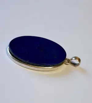 Nieuwe Mooie blauwe lapis lazuli hanger in zilver kopen? Bied vanaf 125!