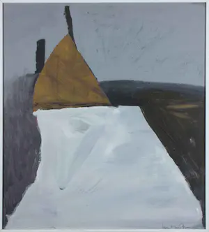 Jan Martens - Acryl op paneel, Zonder titel - Ingelijst kopen? Bied vanaf 40!