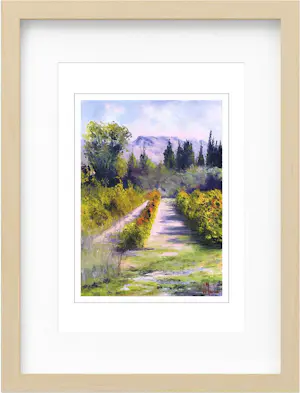 Jean-Jacques Marie - Paysage de vignes dans les Alpilles en Provence. Numérotée 35/85 et signée kopen? Bied vanaf 50!