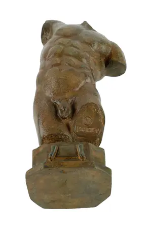 Pierre Chenet - Bronzen beeld van mannen torso - 7 kg kopen? Bied vanaf 369!