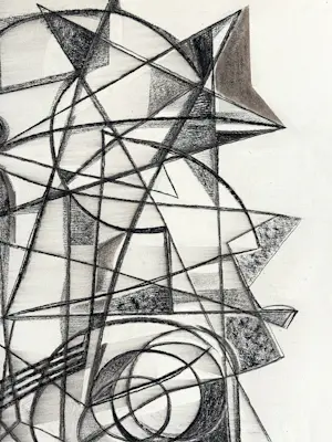 Silvin Bronkart - Prächtige und großformatige abstrakte Komposition aus dem Jahr 1954 kopen? Bied vanaf 800!