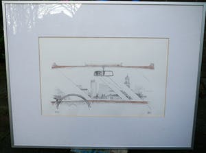 Ron Watts - Skyline Utrecht-centrum -circa 1980- kopen? Bied vanaf 35!