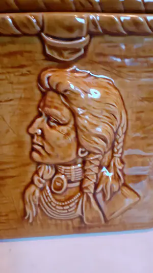 Niet of onleesbaar gesigneerd - Native Indian tabakspot USA Choctaw indians Oklahoma kopen? Bied vanaf 1!