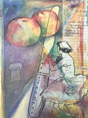 Jan Vanriet - Litho - Gesigneerd - 1987 - 'Bellefleur' kopen? Bied vanaf 35!