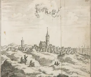 Niet of onleesbaar gesigneerd - Gravure, Katwijk aan Zee 1695 kopen? Bied vanaf 1!
