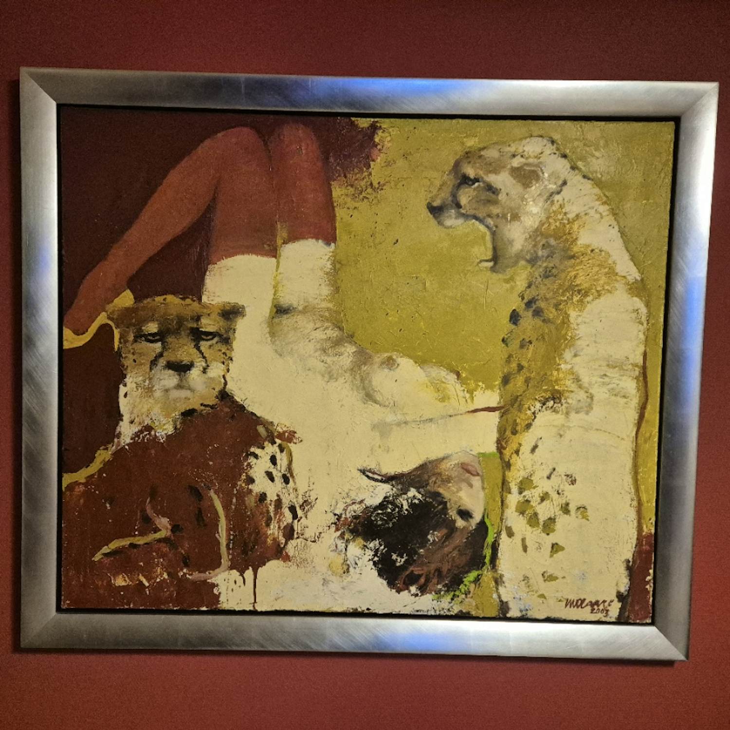 Wil van der Laan - cheetah met naakt kopen? Bied vanaf 500!