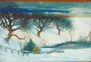 Frans Hogerwaard - winters beeld rivier vendu pour 500€ !